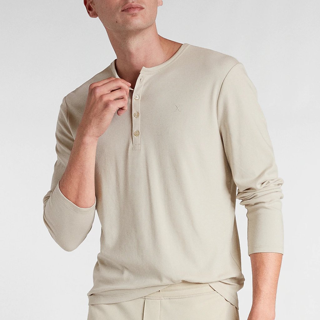 Express Solid Essential Henley - M